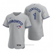 Maglia Baseball Uomo Toronto Blue Jays Shun Yamaguchi Autentico 2020 Road Grigio