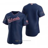 Maglia Baseball Uomo Washington Nationals Autentico Replica Blu