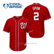 Maglia Baseball Uomo Washington Nationals Denard Span 2 Rosso Alternato Cool Base