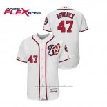 Maglia Baseball Uomo Washington Nationals Howie Kendrick Autentico Flex Base Bianco