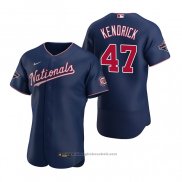 Maglia Baseball Uomo Washington Nationals Howie Kendrick Autentico Replica Blu