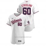 Maglia Baseball Uomo Washington Nationals Hunter Strickland Autentico 2020 Alternato Bianco