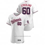 Maglia Baseball Uomo Washington Nationals Hunter Strickland Autentico 2020 Alternato Bianco