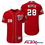 Maglia Baseball Uomo Washington Nationals Jayson Werth Scarlet 2018 All Star Alternato Flex Base