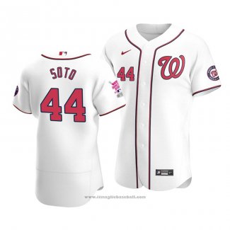 Maglia Baseball Uomo Washington Nationals Juan Soto Home Run Derby 2021 All Star Bianco