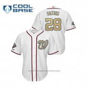 Maglia Baseball Uomo Washington Nationals Kurt Suzuki 2019 Gold Program Cool Base Bianco