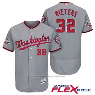 Maglia Baseball Uomo Washington Nationals Matt Wieters Grigio 2018 All Star Flex Base