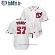 Maglia Baseball Uomo Washington Nationals Tanner Roark Cool Base Home Bianco