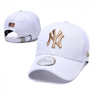 Cappellino New York Yankees Bianco Or