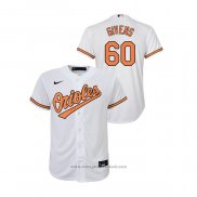 Maglia Baseball Bambino Baltimore Orioles Mychal Givens Replica Primera Bianco