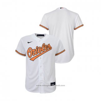 Maglia Baseball Bambino Baltimore Orioles Replica Primera Bianco