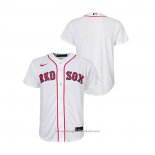 Maglia Baseball Bambino Boston Red Sox Replica Primera Bianco