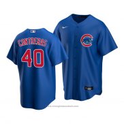 Maglia Baseball Bambino Chicago Cubs Willson Contreras Replica Alternato 2020 Blu