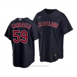 Maglia Baseball Bambino Cleveland Indians Carlos Carrasco Replica Alternato 2020 Blu