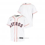 Maglia Baseball Bambino Houston Astros Replica Primera Bianco