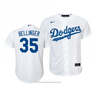 Maglia Baseball Bambino Los Angeles Dodgers Cody Bellinger Replica Primera 2020 Bianco