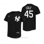 Maglia Baseball Bambino New York Yankees Gerrit Cole Replica Nero