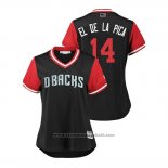 Maglia Baseball Donna Arizona Diamondbacks Eduardo Escobar 2018 LLWS Players Weekend El De La Pica Nero