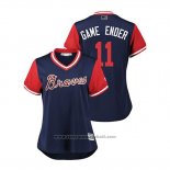 Maglia Baseball Donna Atlanta Braves Ender Inciarte 2018 LLWS Players Weekend Game Ender Blu