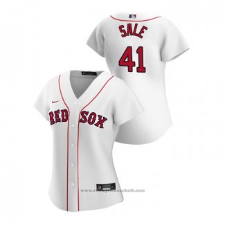 Maglia Baseball Donna Boston Red Sox Chris Sale 2020 Replica Home Bianco