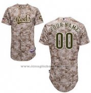 Maglia Baseball Donna Cincinnati Reds Personalizzate Camo