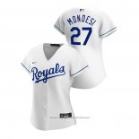 Maglia Baseball Donna Kansas City Royals Adalberto Mondesi 2020 Replica Home Bianco