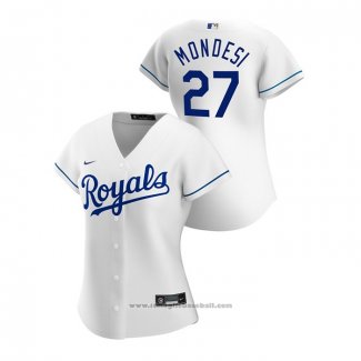 Maglia Baseball Donna Kansas City Royals Adalberto Mondesi 2020 Replica Home Bianco