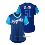 Maglia Baseball Donna Kansas City Royals Blaine Boyer 2018 LLWS Players Weekend Blazer Blu