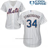 Maglia Baseball Donna New York Mets Noah Syndergaard Cool Base Bianco