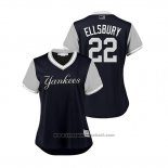 Maglia Baseball Donna New York Yankees Jacoby Ellsbury 2018 LLWS Players Weekend Ellsbury Blu