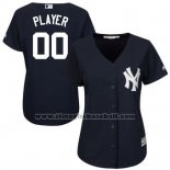 Maglia Baseball Donna New York Yankees Personalizzate Ngero