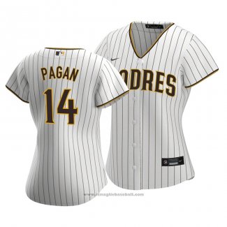 Maglia Baseball Donna San Diego Padres Emilio Pagan Replica Home Bianco