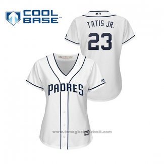 Maglia Baseball Donna San Diego Padres Fernando Tatis Jr. Cool Base Home Bianco