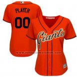 Maglia Baseball Donna San Francisco Giants Personalizzate Arancione