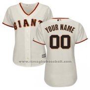 Maglia Baseball Donna San Francisco Giants Personalizzate Bianco