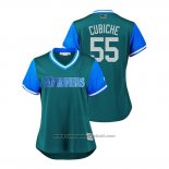 Maglia Baseball Donna Seattle Mariners Roenis Elias 2018 LLWS Players Weekend Cubiche Verde