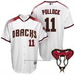 Maglia Baseball Uomo Arizona Diamondbacks 11 A.J. Pollock Home Bianco