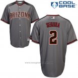 Maglia Baseball Uomo Arizona Diamondbacks 2 Jean Segura Grigio 2017 Cool Base