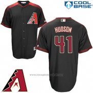 Maglia Baseball Uomo Arizona Diamondbacks 41 Daniel Hudson Nero Cool Base