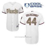 Maglia Baseball Uomo Arizona Diamondbacks 44 Paul Goldschmidt Bianco Cool Base