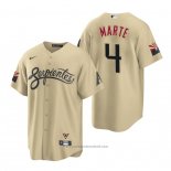 Maglia Baseball Uomo Arizona Diamondbacks Ketel Marte 2021 City Connect Replica Or