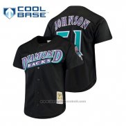 Maglia Baseball Uomo Arizona Diamondbacks Randy Johnson Cooperstown Collezione Mesh Button-Up Nero