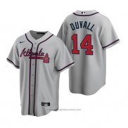 Maglia Baseball Uomo Atlanta Braves Adam Duvall Replica Road Grigio