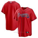 Maglia Baseball Uomo Atlanta Braves Alternato Replica Rosso