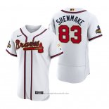 Maglia Baseball Uomo Atlanta Braves Braden Shewmake 2022 Gold Program Autentico Bianco