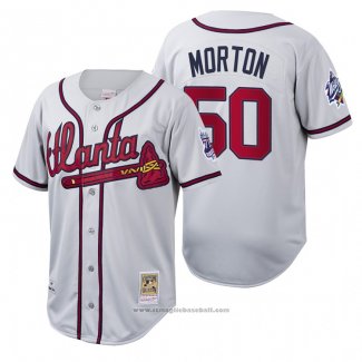 Maglia Baseball Uomo Atlanta Braves Charlie Morton Cooperstown Collection Autentico Bianco