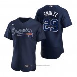 Maglia Baseball Uomo Atlanta Braves John Smoltz Autentico 2020 Alternato Blu