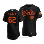 Maglia Baseball Uomo Baltimore Orioles Cesar Valdez Autentico Alternato Nero