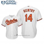 Maglia Baseball Uomo Baltimore Orioles Craig Gentry Cool Base Home Bianco