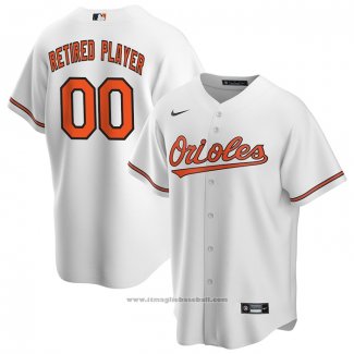 Maglia Baseball Uomo Baltimore Orioles Primera Pick-A-player Retired Roster Replica Bianco